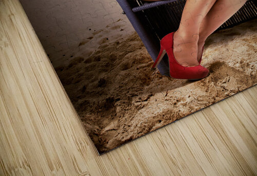 Retro Blond Beach Pinup Model With Elegant Look Jorgo puzzle