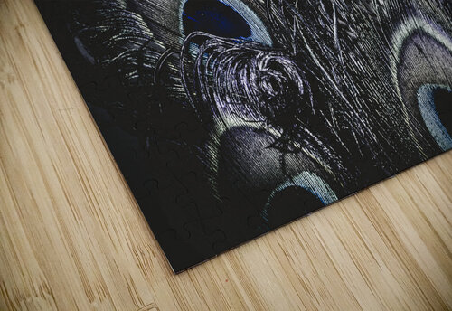 Dark blue peacock feathers  Jorgo puzzle
