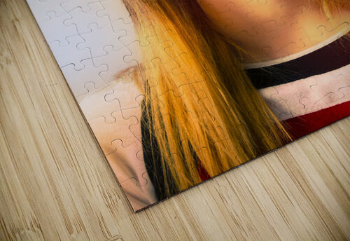 Santa hat woman celebrating Christmas in Australia Jorgo puzzle