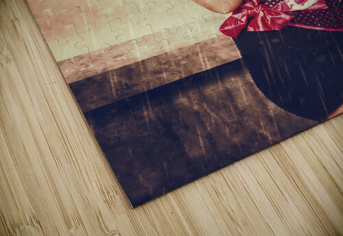 Romantic pin-up woman in the city of love Jorgo puzzle