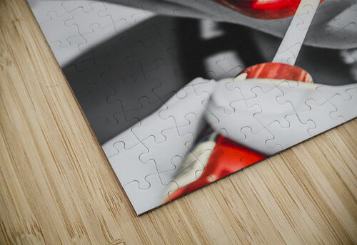 Black white and red lipgloss pinup Jorgo puzzle