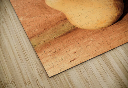 Yellow colored pears on wooden background Jorgo puzzle