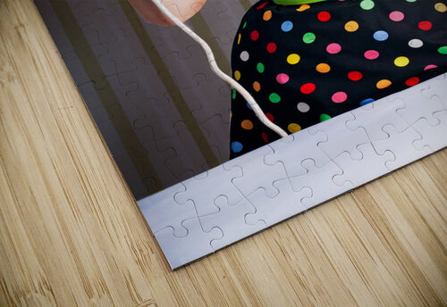 Funny 50s Pinup Girl Holding Steaming Hot Iron Jorgo puzzle