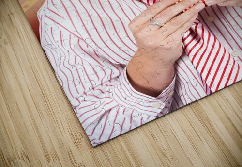 Funny Girl Watching 3D Movie At Cinema Jorgo puzzle