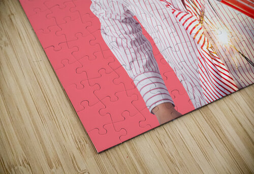 Nerd Business Woman Holding Exploding Time Bomb Jorgo puzzle