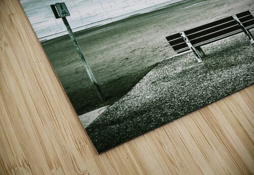 Empty beach bench Jorgo puzzle
