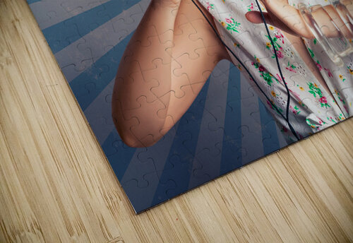 Young Happy Vintage Woman With Old Film Camera Jorgo puzzle