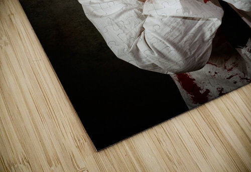 Shock horror. Surprised businesswoman zombie Jorgo puzzle