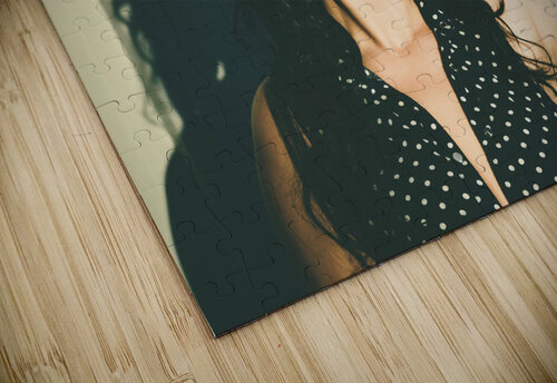 Retro advert. Seventies drive-thru gals Jorgo puzzle