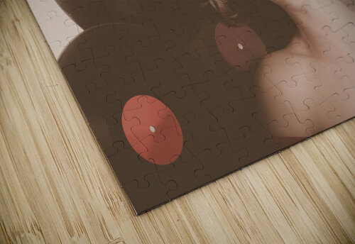 Classic pin up girl on vintage vinyl lp records Jorgo puzzle