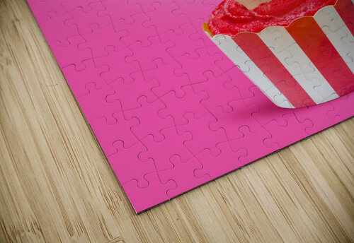 Pin-up girl popping out of large birthday cake Jorgo puzzle