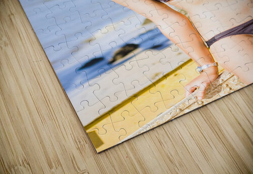 Sunset Busker Holding Guitar In Tropical Paradise Jorgo puzzle