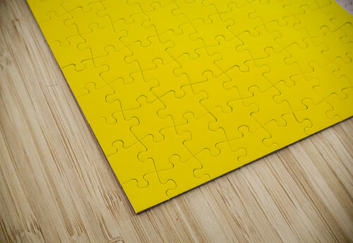 Creepy homicide girl standing undead on yellow Jorgo puzzle