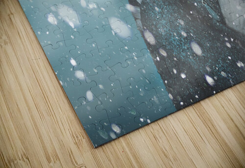 Ice cold winter man in a freeze of snow and frost  Jorgo puzzle