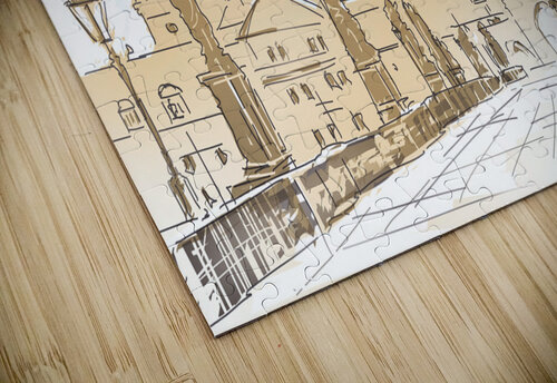 Artistic digital painting of Charles Bridge Prague Jorgo puzzle