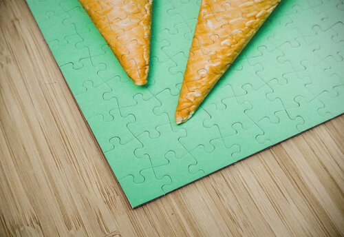 Whole bannana and slices placed in ice cream cone Jorgo puzzle