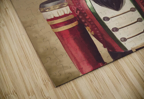 Vintage wooden toy soldier Jorgo puzzle