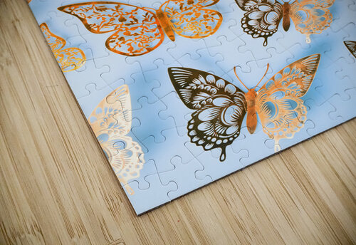Dancing on a sky blue canvas Jorgo puzzle