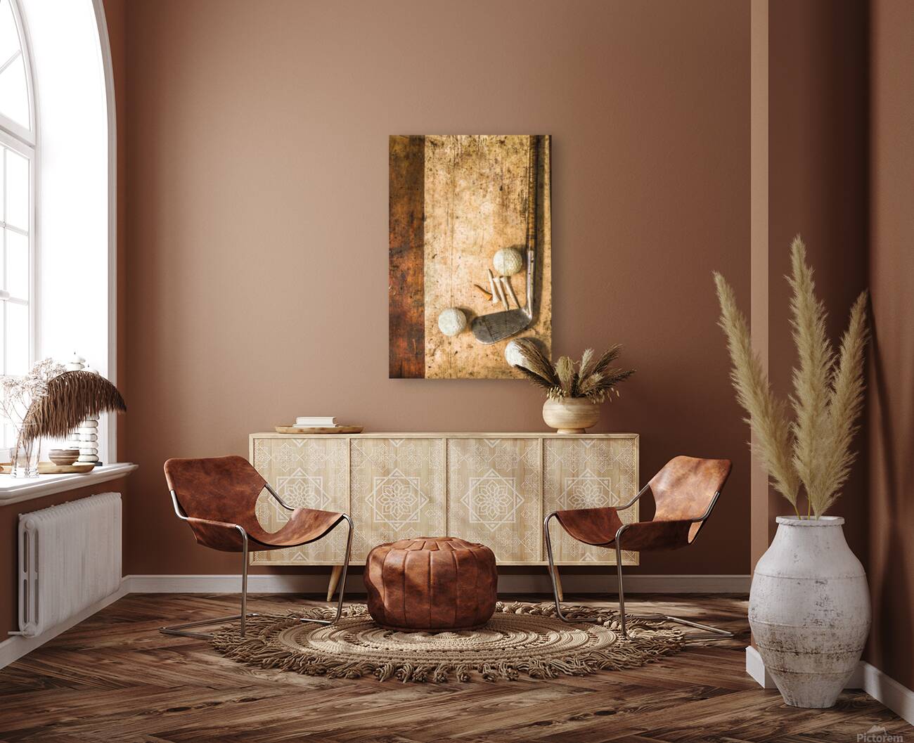 Antique golfer fine art Reproduction