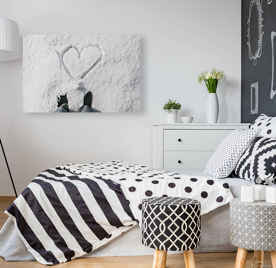 Romantic snow vacation Reproduction