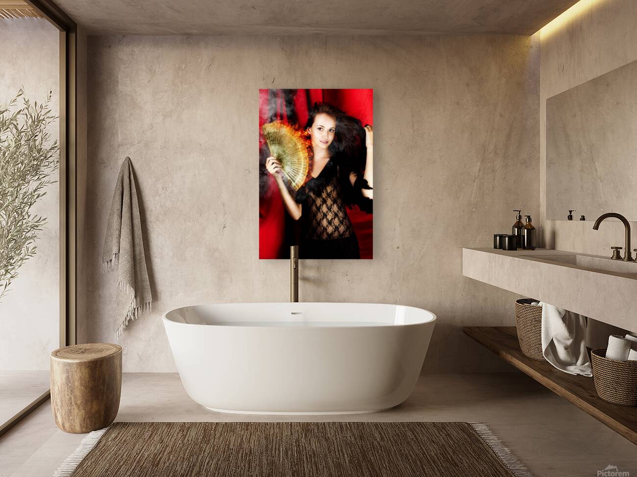 Hot Female Fire Dancer Reproduction