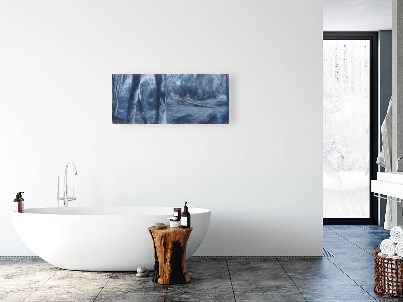 Reflections from blue yonder Reproduction