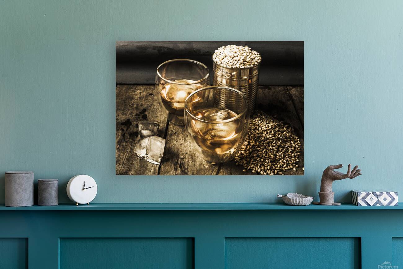 Dark bourbon whiskey  Reproduction