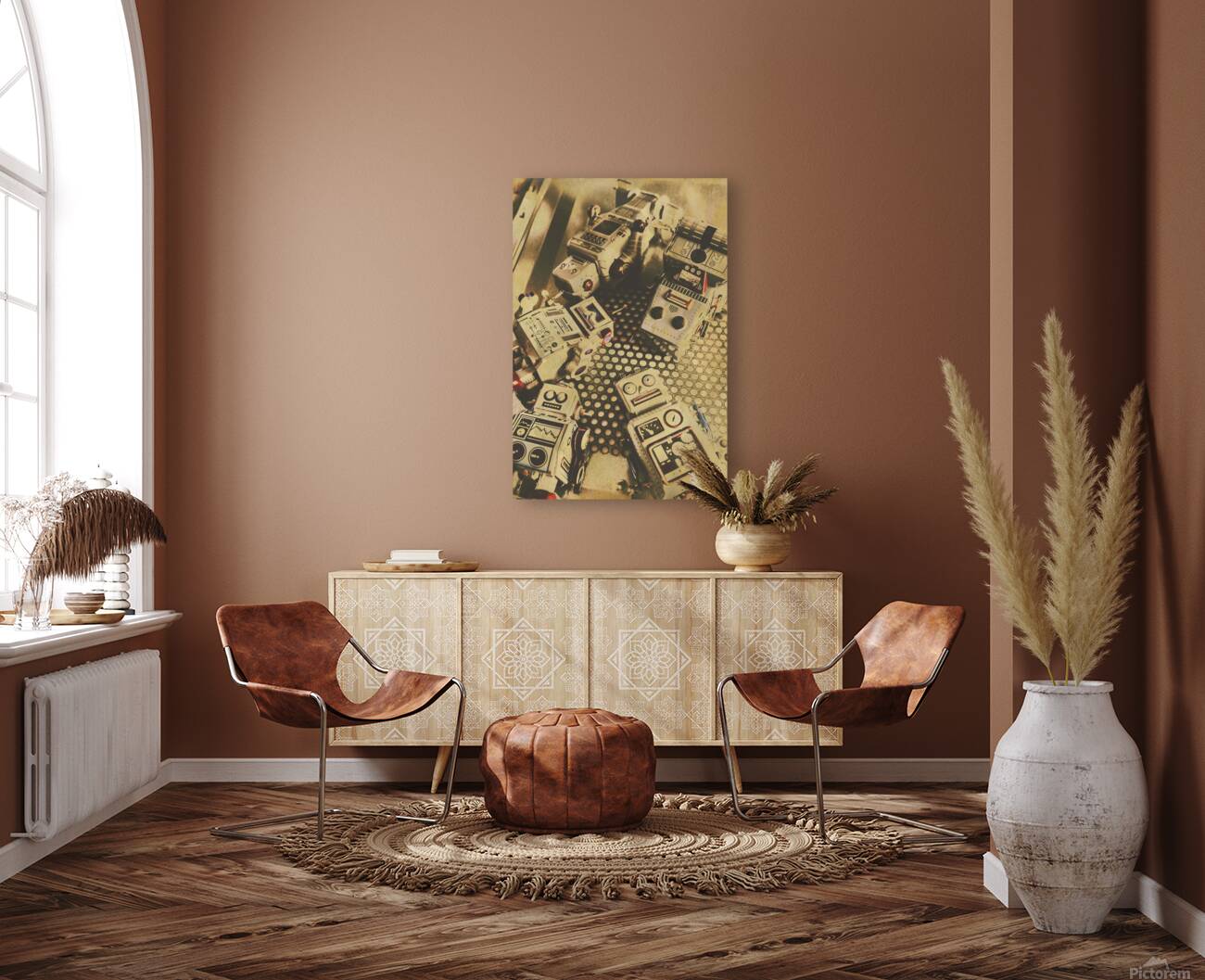 Vintage robot charging zone Reproduction