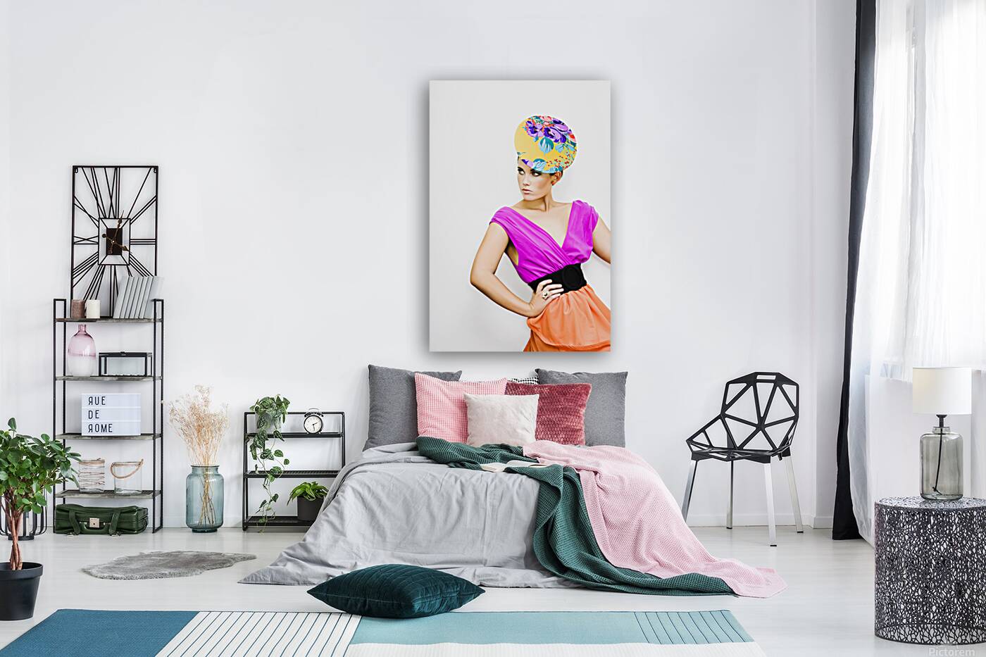 Beautiful Girl In Vintage Fashion Reproduction