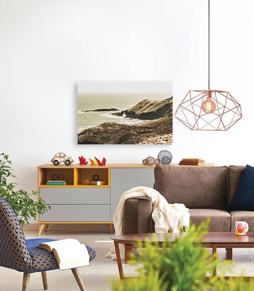 Rugged rocky cape Reproduction