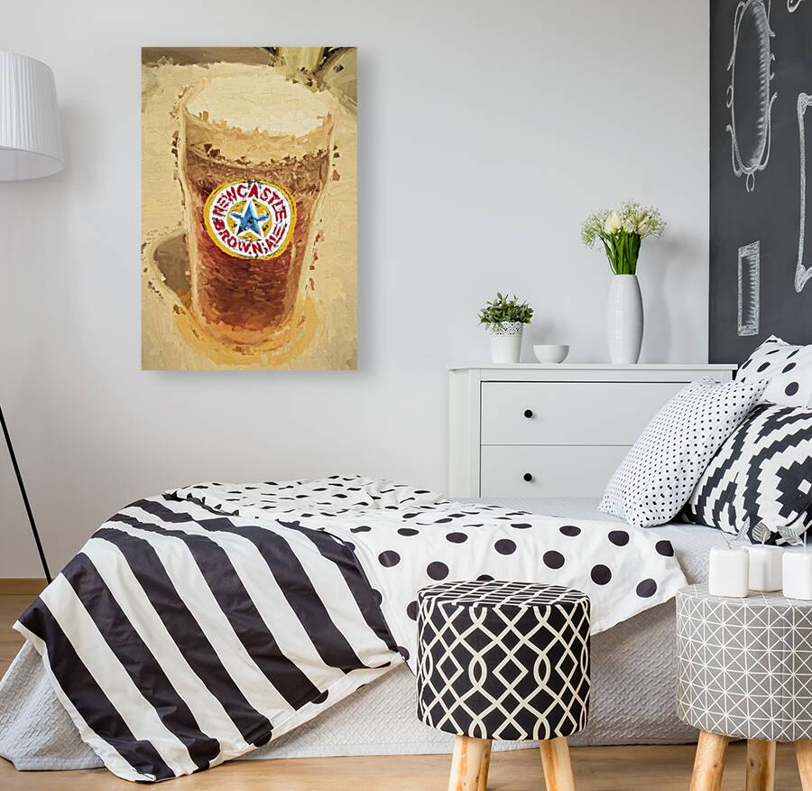 Newcastle Brown Ale digital artwork Reproduction