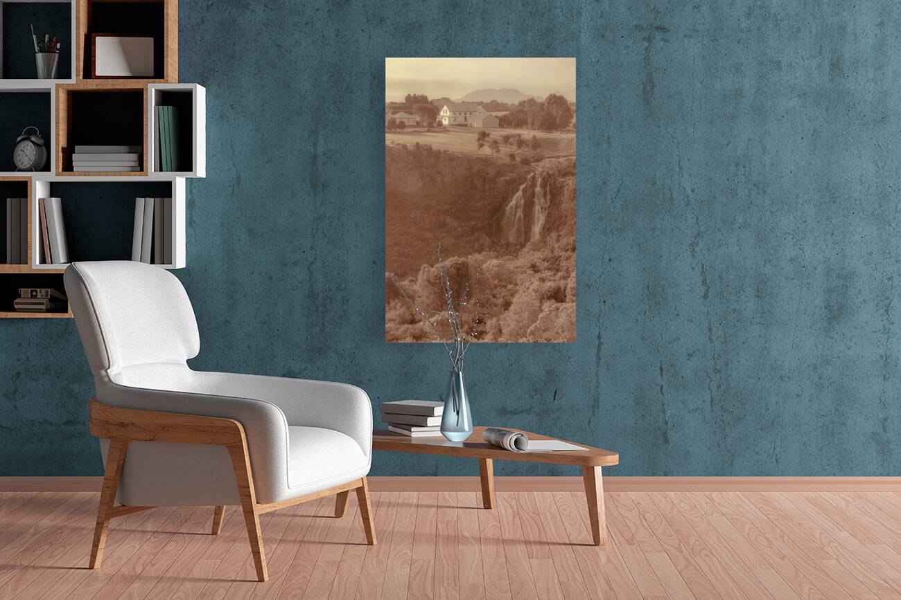 Old rural town of Waratah in Tasmania Australia Reproduction