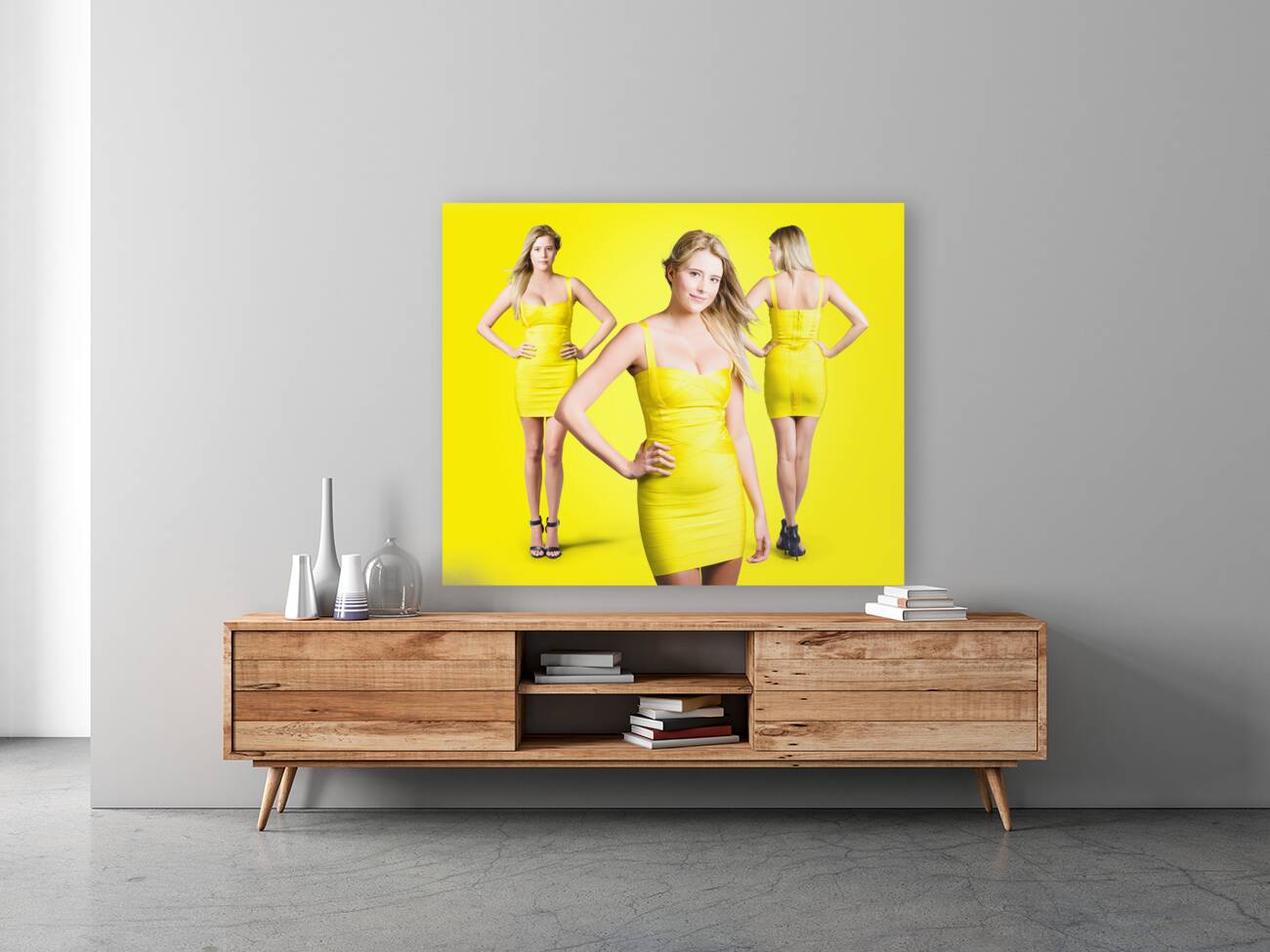 Fashionable girls. Young ladies in summer fashion  Reproduction