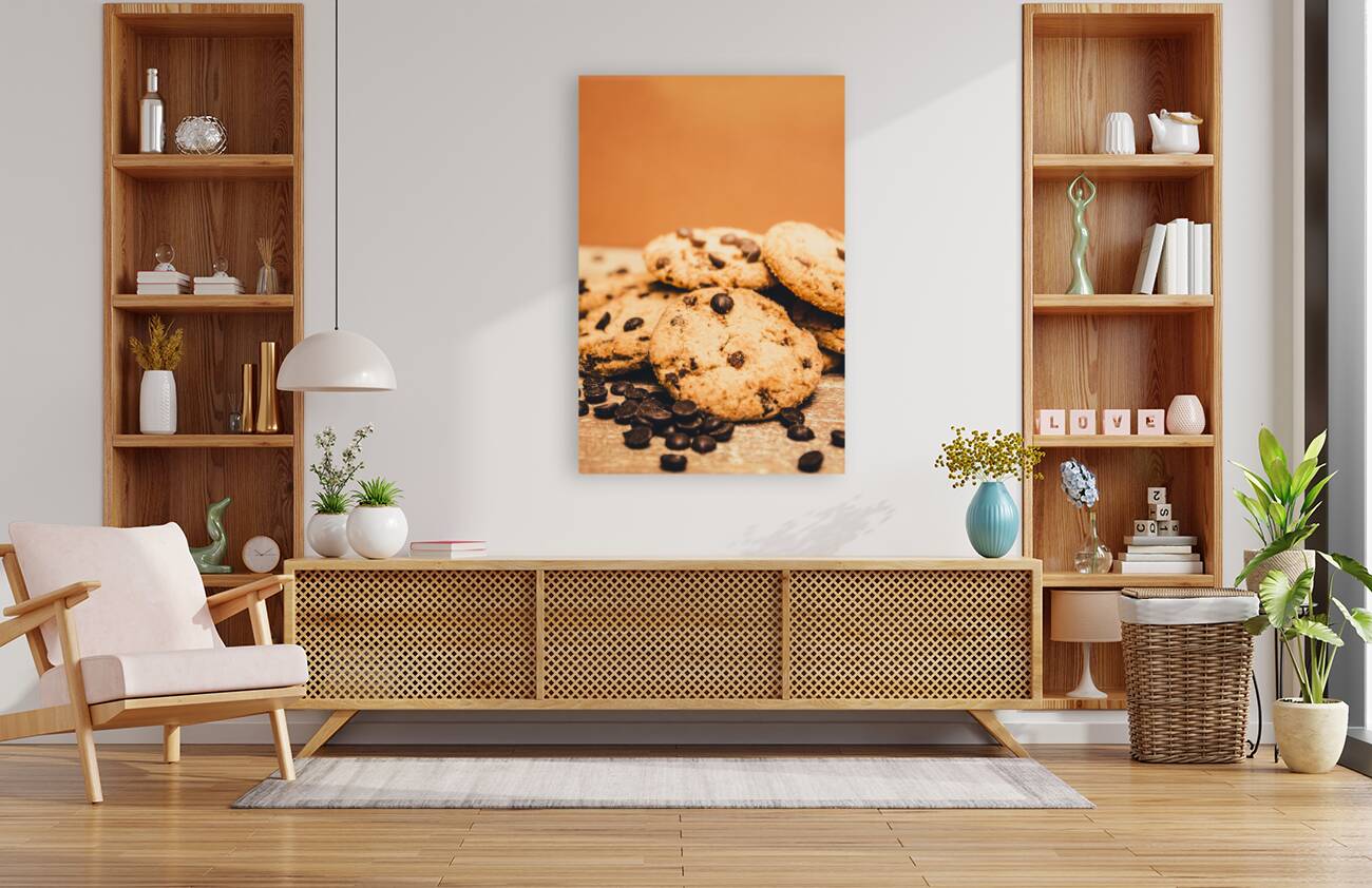 Home baked chocolate biscuits Reproduction