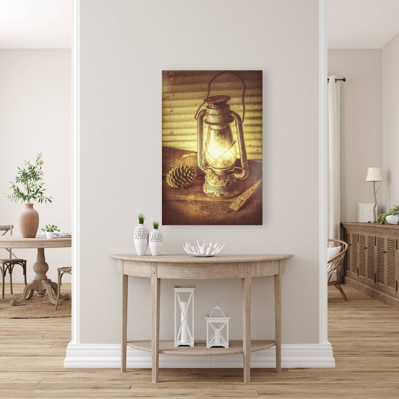 Early settler oil lamp Reproduction