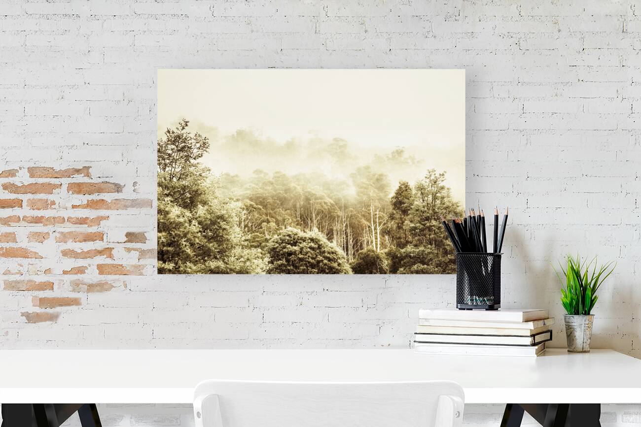 Vintage winter woodland Reproduction