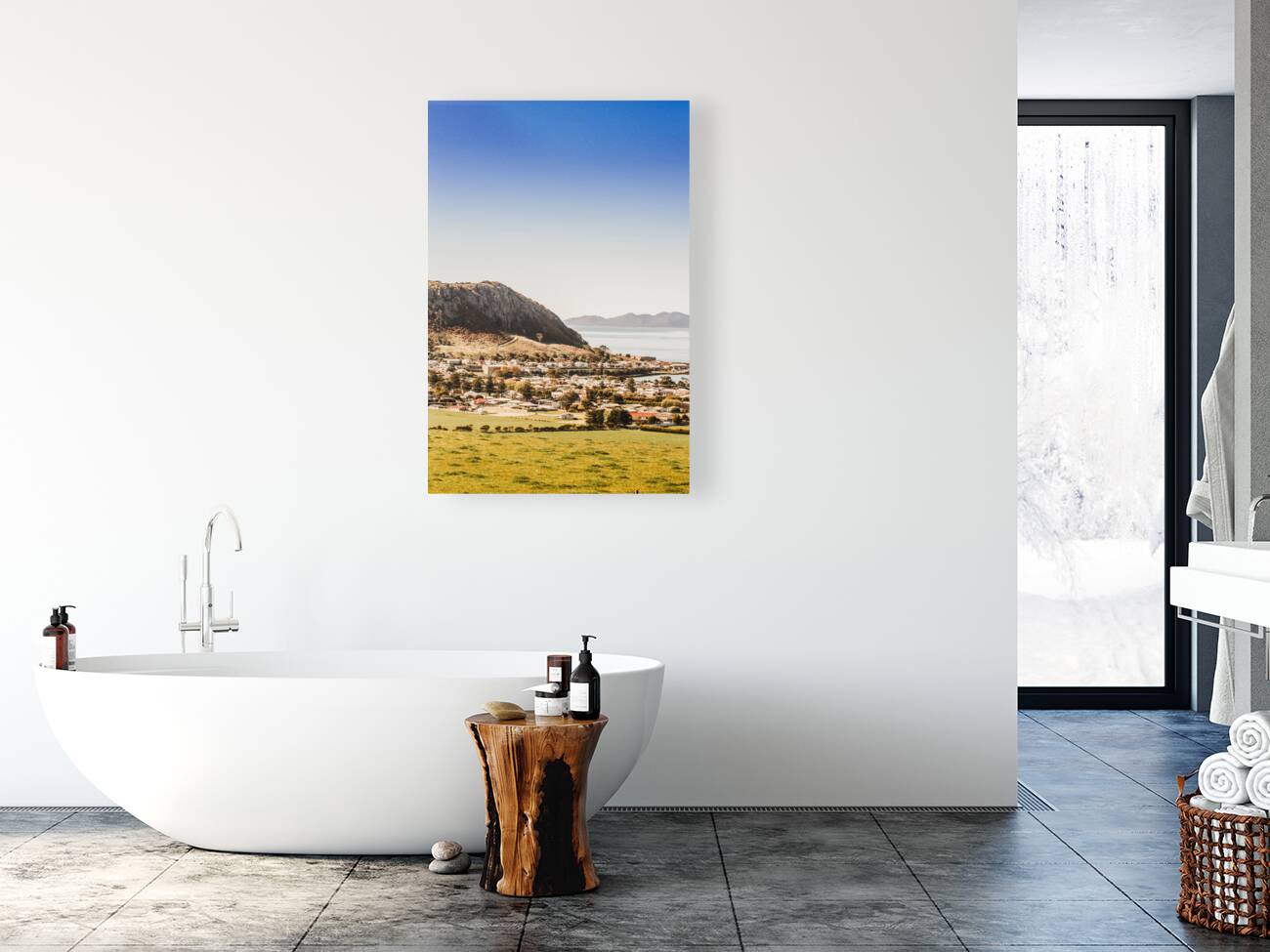 Coastal Tasmanian town Reproduction