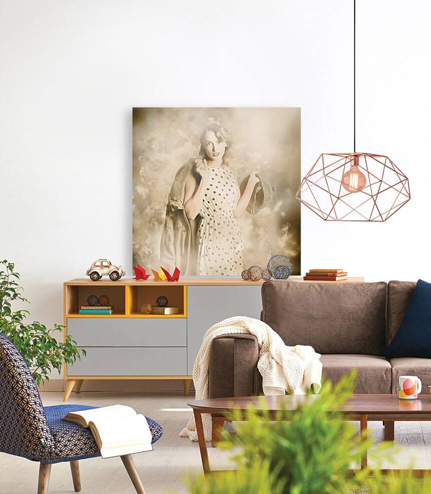 WWII tour of duty pin-up woman Reproduction