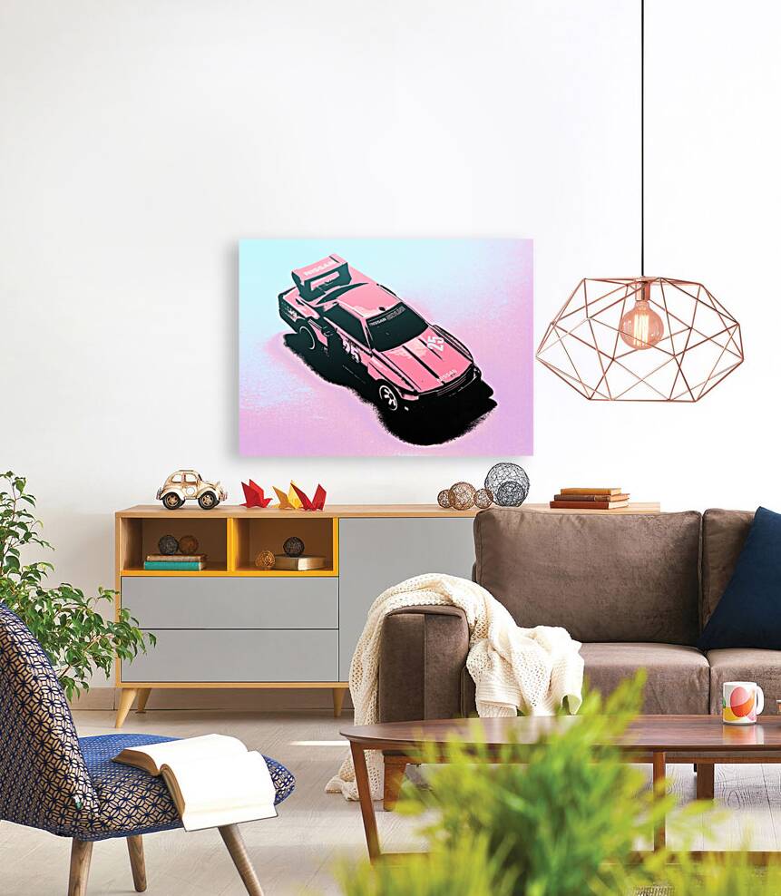 Retro race colours Reproduction