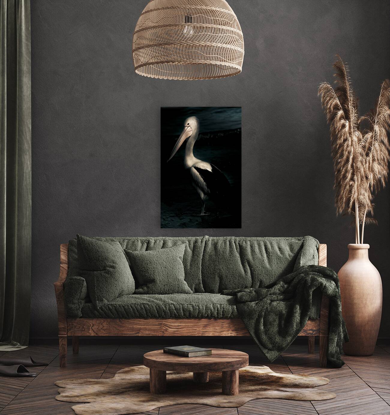 Twilight Pelican Reproduction