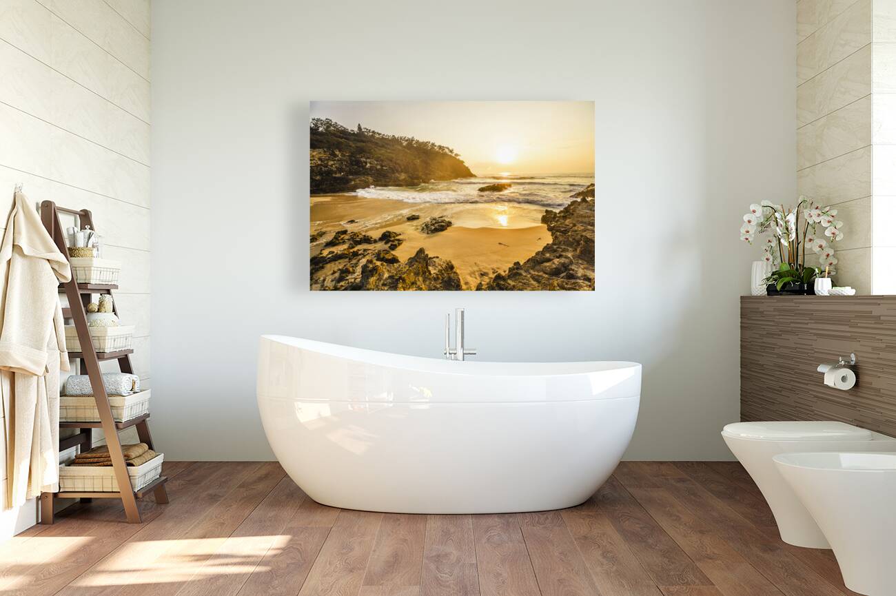 Golden seascape Reproduction