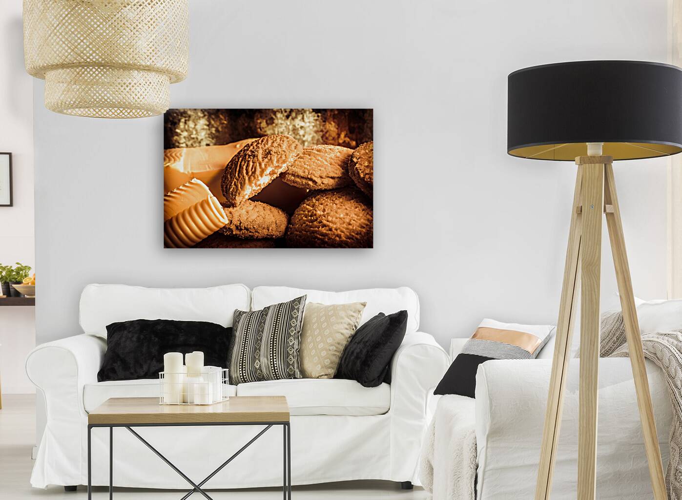 Still life bakery art. Shortbread cookies Reproduction