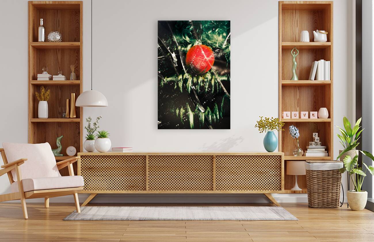 Twisted evil clown portrait Reproduction