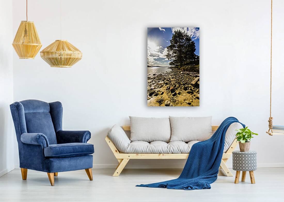 Rugged seascape Reproduction