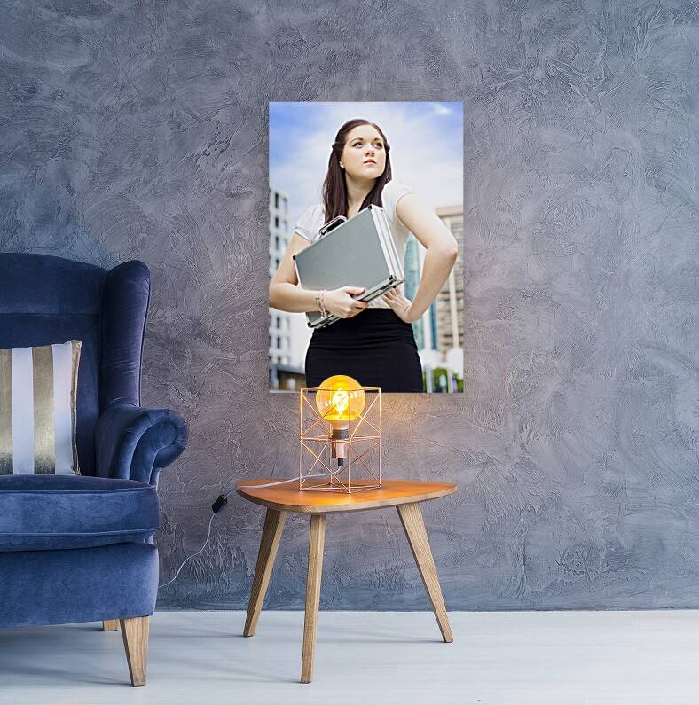 Business Woman With Dreams Aspirations And Goals Reproduction