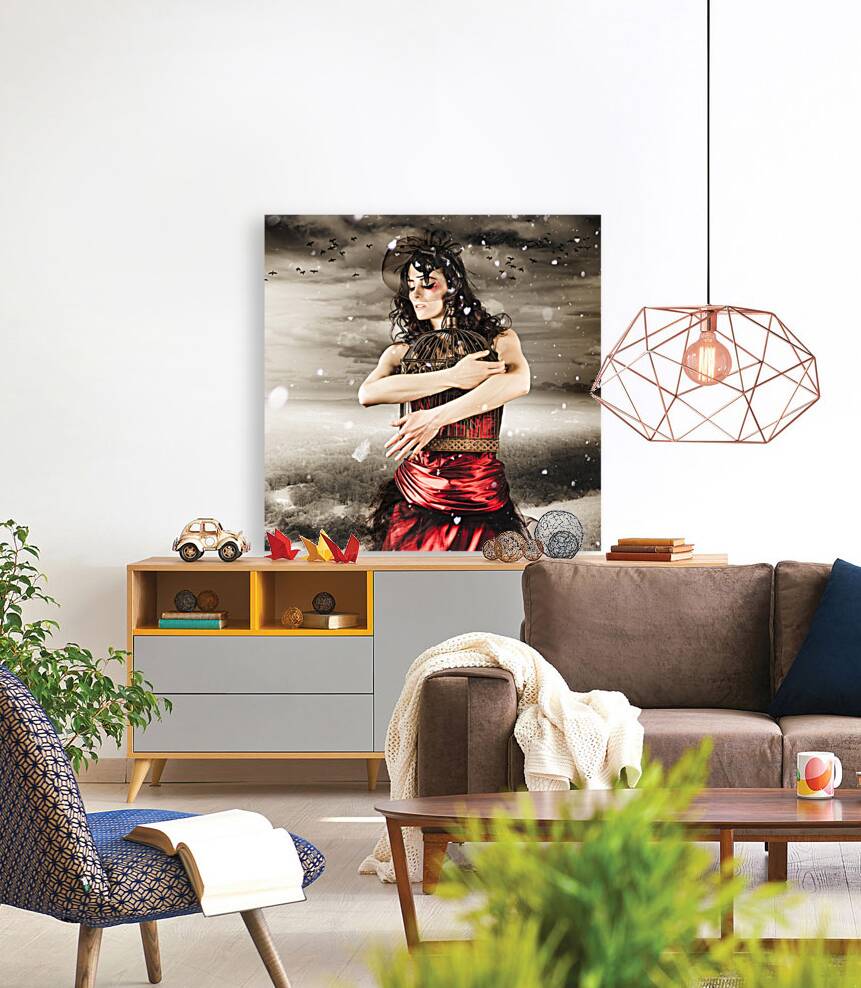 Fashion. Winter Freedom From A Snow Capped Romance Reproduction