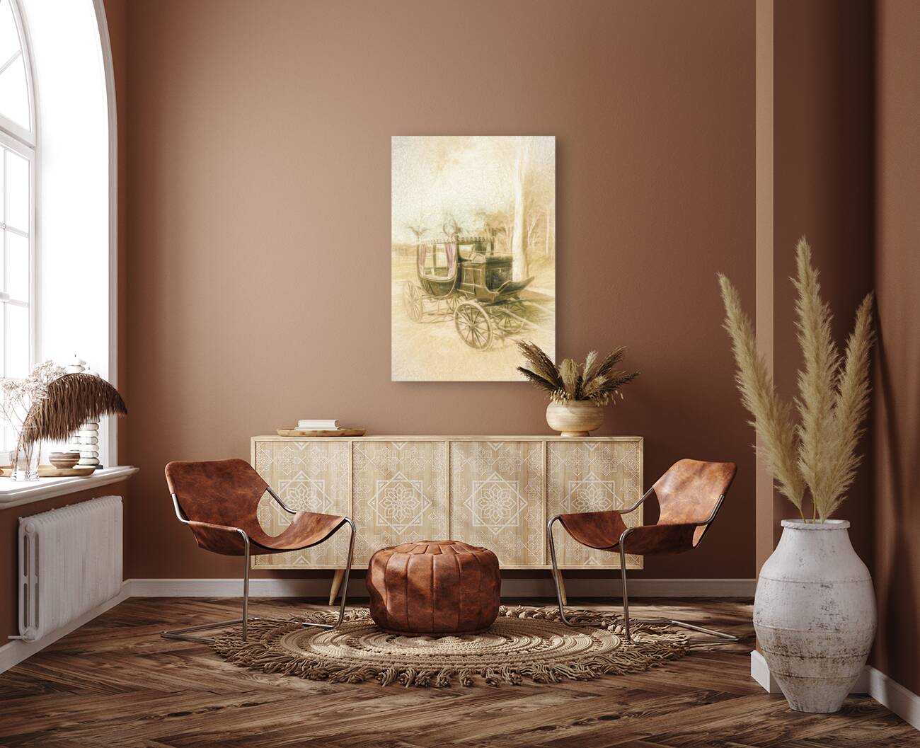 Horse drawn funeral cart  Reproduction