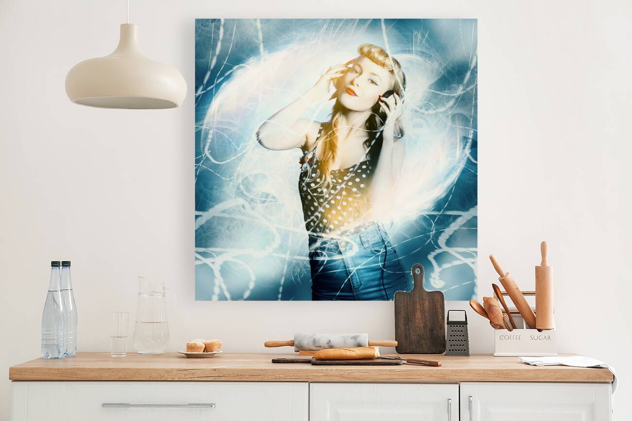 Dance music festival pinup Reproduction