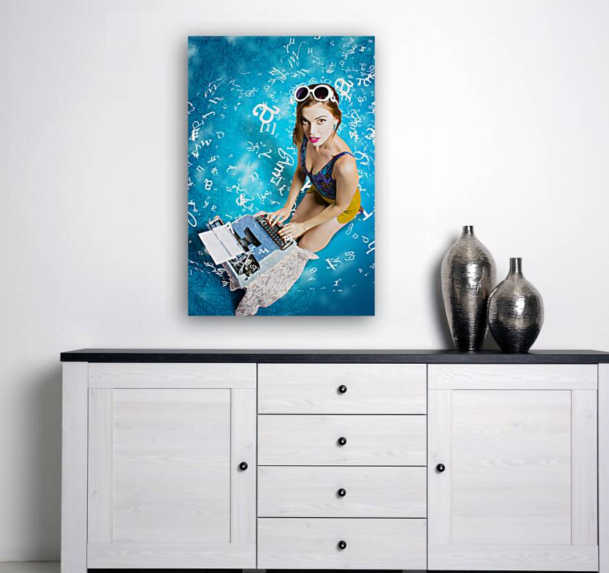 Creative pin up novelist Reproduction