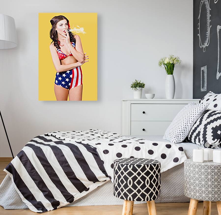 Beautiful american military pin up girl Reproduction